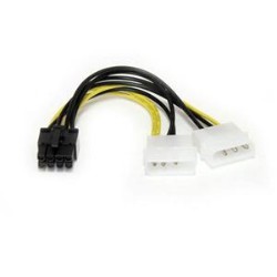 STARTECH Convert A Standard Lp4 Power Supply Connector to An 8-Pin PCi Express Video Card Power Connector Molex to 8 Pin