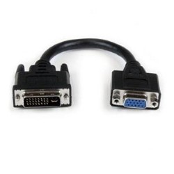 STARTECH Connect Your VGA Display to A Dvi-I Source Dvi Male to VGA Female Cable Dvimale to VGA Adapter Dvi Male to VGA