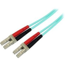 STARTECH 3M Aqua Om4 Duplex Multimode Fiber Optic Cable- 50/125 - Lc/lc