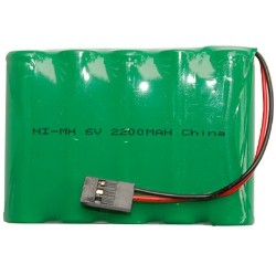 POWER PORTABLE 6 Volt Nimh Battery Pack (2200 Mah) With Hitech Plug