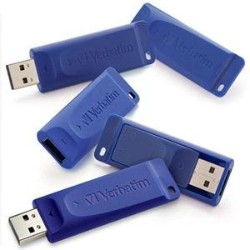 VERBATIM Moq:20 5Pk 8GB USB Fl Dr-Cap-Less Design 99121