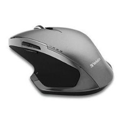 VERBATIM Wireless Desktop 8-Button Deluxe Led Mouse, Graphite 98622 In Blue