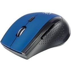 MANHATTAN PRODUCTS Ici179294 Manhattan 179294 Curve Wireless Optical Mouse (Blue Black)