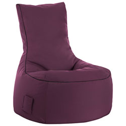 Swing Brava Contemporary Bean Bag Chair - Purple