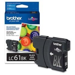 BROTHER Lc61Bk Ink Cartridge, 450 Page-Yield Lc61Bks In Black