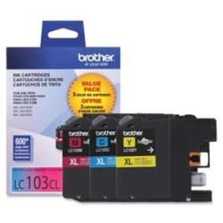 BROTHER Lc1033Pks High Yield Innobella Ink Cartridge Combo Pack Cyan/magenta/yellow