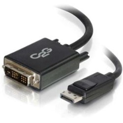 CABLES TO GO C2G 10Ft Displayport Male to Single Link Dvi-D Male Adapter Cable (Dp to Dvi) 54330 In Black