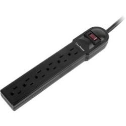 CYBERPOWER CANADA Csb604 Essential 6-Outlets Surge Suppressor With 900 Joules And 4Ft Cord