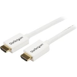 STARTECH .com HD3Mm7Mw 7M 23-Feet Cl3 In-Wall High Speed 19-Pin 1080P HDMI Cable, Gold-Plated In White