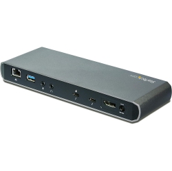 STARTECH Thunderbolt 3 Dock - Dual Monitor 4K 60Hz Laptop Docking Station \w Displayport - 85W Power Delivery - 3-Port USB 3.0 Hub, Ethernet, Audio