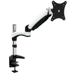 AMER NETWORKS Single Arm Articulating Monitor Mount. Supports 15 to 28" Monitor. Vesa Mounting Support. Clamp Base Hydra