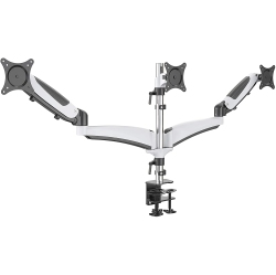 AMER NETWORKS Mounts 15"-28" Led Lcd Monitor Arm | Hydra3 Gas Spring Loaded Articulating Arm | Triple | Clamp And Grommet Base
