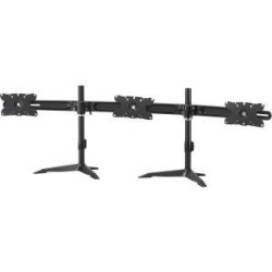 AMER NETWORKS Triple Monitor Ultra Slim Stand Based Desk Mount. Supports 3 32 Inch Lcd/led Monitors. Vesa Mount 200MM X