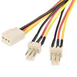 STARTECH Splitter Cable - Tx3 Fan Power - 12In