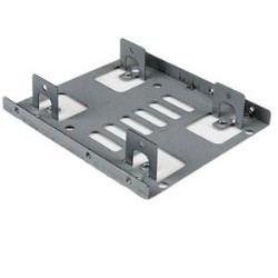STARTECH Mount Two 2.5In SATA SSDs/hdds Into A Single 3.5In Drive Bay Hard Drive Mounting Bracket 2.5 to 3.5 Hard Drive