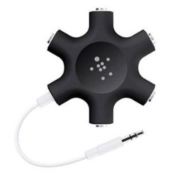 BELKIN F8Z274Btblk 3.5MM Connector Rockstar Headphones Splitter
