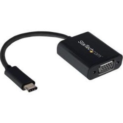 STARTECH Connect Your Macbook Chromebook Or Laptop With USB-C to A VGA Monitor Or Projector USB-C to VGA USB Type-C to V