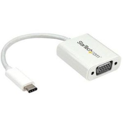 STARTECH Connect Your Macbook Chromebook Or Laptop With USB-C to A VGA Monitor Or Projector USB C Adapter USB Type-C To