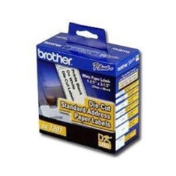 BROTHER Labelmaker Die-Cut Address Labels 3-1/2 X 1-1/7 Paper Dk1201 In White