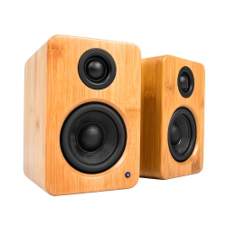 KANTO Yu2 Powered Desktop Speakers, Bamboo