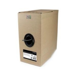 STARTECH Cat6 Ethernet Cable 1000 Ft Black- Bulk Cat 6 Cable - Cmr