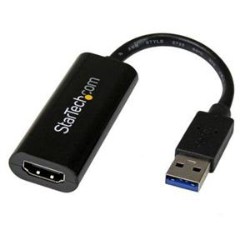 STARTECH Connect An HDMI Display Through This Slim USB 3.0 Adapter for A Multi-Monitor Solution Ideal for Your Ultrabook