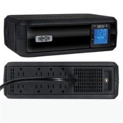 TRIPPLITE UPS 900Va 475W Battery Back Up Tower Lcd Avr 120V USB 900Va/475W 3 Minute Full Load 4 X Nema 5-15R Battery/su