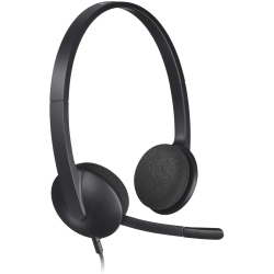 LOGITECH H340 Wired USB Headset (981-000507) In Black