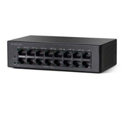 CISCO Sf110D-16HP Ethernet Switch 16 Ports 10/100Base-Tx 2 Layer Supported Wall Mountable, Rack-Mountable, Desktop 90 Da