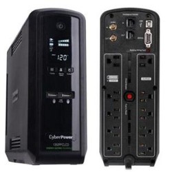 CYBERPOWER CANADA 1350Va Cp Pfc UPS Adap Sinewave 10Out 15A Lcd Avr Rj11/45/coax 3Yr Cp1350Pfclcd