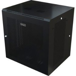 STARTECH Rk1224Walhm Wall Mount Server Rack Cabinet 12U Rack 24 In Deep Hinged Enclosure Wall Mount Rack Server Cabinet