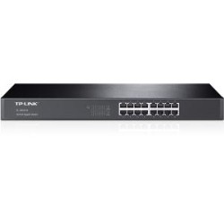 TP LINK Tp-Link Tl-Sg1016 10/100/1000 Mbps Unmanaged 16-Port Gigabit Rackmountable Switch, Metal Case, Power-Saving