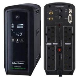 CYBERPOWER CANADA 850Va Cp Pfc UPS Adap Sinewave 10Out 15A Lcd Avr Rj11/45/coax 3Yr Cp850Pfclcd
