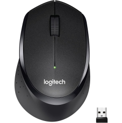 LOGITECH M330 Silent Plus Wireless Mouse - Black, 3 Buttons, 1000 Dpi Optical Sensor