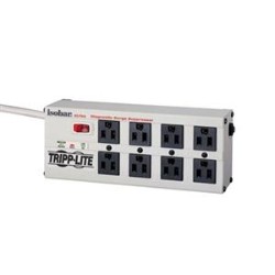 TRIPP LITE Isobar 8-Outlet Surge Protector 12 Ft. Cord With Right-Angle Plug 3840 Joules Diagnostic Leds Metal Housing I