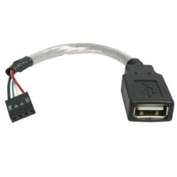 STARTECH Cable USBmbadapt 6Inch Cable USB2 A Female to USB Motherboard 4Pin Header Famale/famale Retail