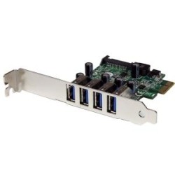 STARTECH Add 4 External USB 3.0 Ports to A Low Profile Or Standard Computer Through PCiexpress-4 Port PCi Express Supers