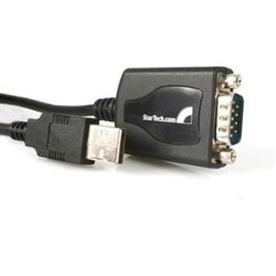 STARTECH Add One Serial Rs-232 Port With Com Retention to Any Laptop Or Computer With A USB Port USB to Serial USB to Rs