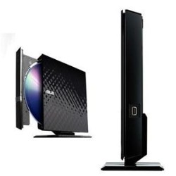 ASUS 8X DVD-Rw Slim External Diamond Retail No Stand for PC Mac And Laptop Sdrw-08D2S-U/blk/g/as Sdrw-08D2S-Ublkga In Black