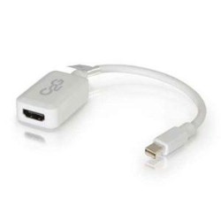 CABLES TO GO C2G 8In Mini Displayport Male to HDMI Female Adapter Converter (Mini Dpto HDMI) 54314 In White