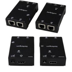 STARTECH Extend HDMI Up to 165Ft (50M) Over Cat5E/6 Cabling With Power Over Cable to Receiver-HDMI Over Cat5-HDMI Cat5 E