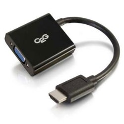 CABLES TO GO C2G HDMI Male to VGA Female Adapter Converter Dongle for Tvs Laptops And Chromebooks 41350