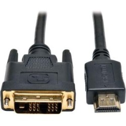TRIPPLITE HDMI to Dvi Cable, Digital Monitor Adapter Cable (HDMI to Dvi-D M/m) 3-Ft.(P566-003)