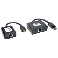 TRIPPLITE Displayport to HDMI Over Cat5/6 Active Extender Kit, Pigtail-Style Transmitter & Receiver, Video/audio, 1080/