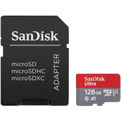 SANDISK 128GB Ultra Microsdxc Uhs-I Memory Card With Adapter - 100Mb/s, C10, U1, Full HD, A1, Micro Sd Card - Sdsquar-128G-Gn6Ma