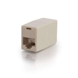 C2G/ CABLES TO GO 01937 RJ45 8-PIN MODULAR STRAIGHT THROUGH INLINE COUPLER in Ivory