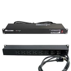 STARTECH 8 Outlet Pdu Power Distribution Unit-This 1U 8-Outlet (120V 15A)(12A Ul) Rack Pdu Is An Ideal Power Distributio