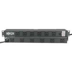 TRIPP LITE 12 Outlet Rackmount Network-Grade Pdu Power Strip, Front & Rear Facing, 15A, 15Ft Cord With 5-15P Plug (Rs-12