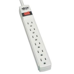 TRIPP LITE Protect It 6-Outlet Home Computer Surge Protector 2-Ft. Cord 180 Joules Tlp602