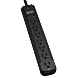TRIPP LITE Protect It 7-Outlet Surge Protector 12 Ft. Cord 1080 Joules Diagnostic Led Housing Tlp712B In Black